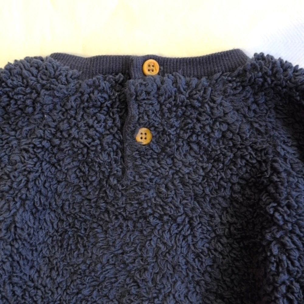 petit lem panda bear fluffy fleece sweatshirt 9 months baby - Picture 7 of 7
